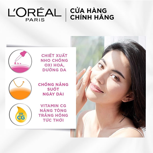 Kem chống nắng L'Oreal Rosy white